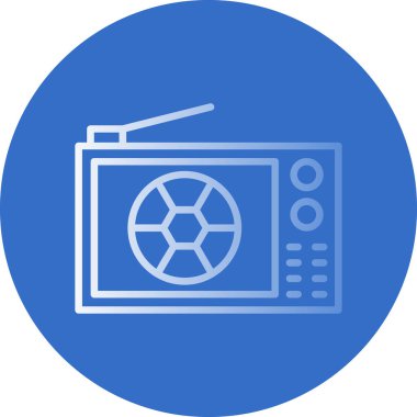 TV simgesi vektör illüstrasyonu 