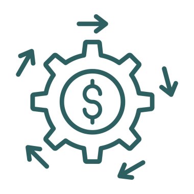 Web ve mobil uygulama tasarımınız için para simgesi, dolar logosu konsepti 