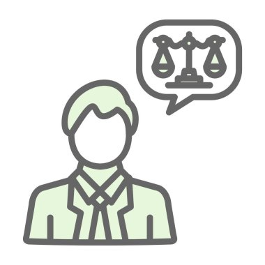 Beyaz arka plan üzerinde Yargıç şeffaf işareti izole simge vektör yargıç