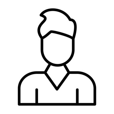 avatar vektörü ince çizgi simgesi