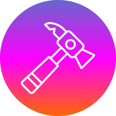 Ters çekiç. Web simgesi basit tasarım 