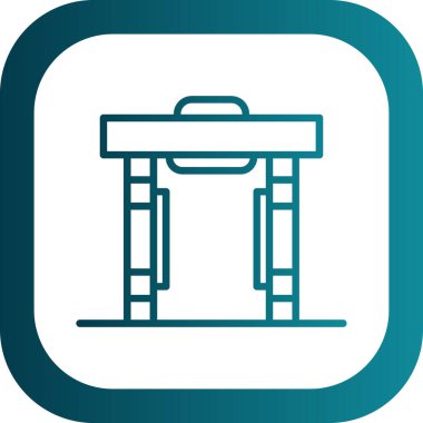 Modern yapı simgesinin vektör illüstrasyonu