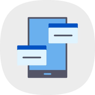 Kredi kartları. Web simgesi vektör illüstrasyonu