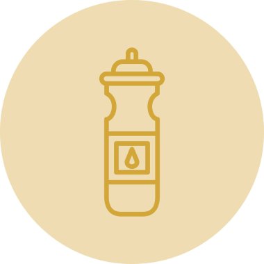 Bir mum simgesinin vektör illüstrasyonu