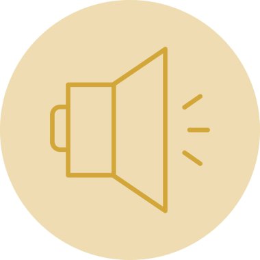 Ses simgesinin vektör illüstrasyonu 