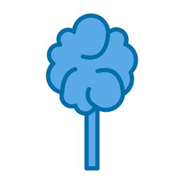 Pamuk helva ikonu, vektör illüstrasyonu 