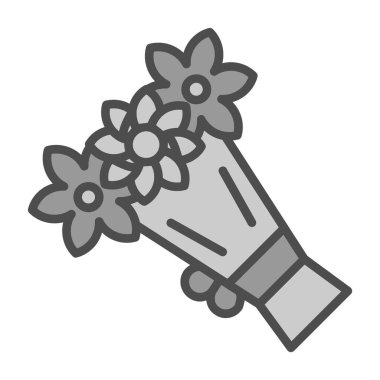 Buket. Web simgesi basit illüstrasyon               