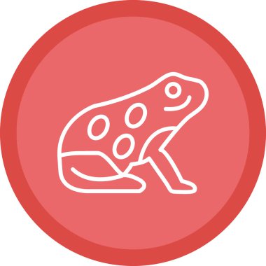 kurbağa simgesi vektör illüstrasyonu