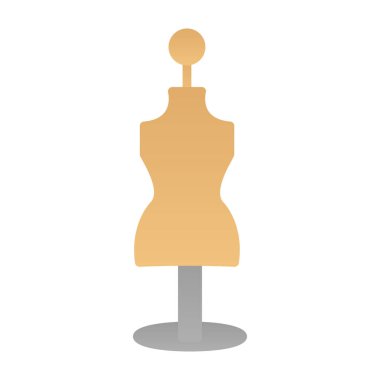 Manken düz vektör simgesi
