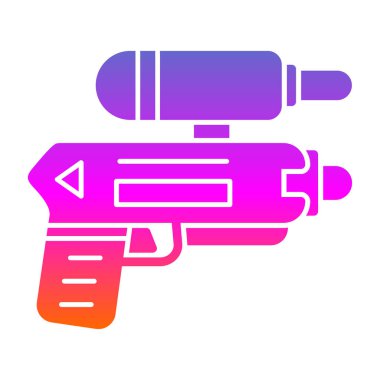 tabanca ikonu vektör illüstrasyonlu silah