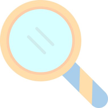 Grafik düz arama simgesi illüstrasyonu