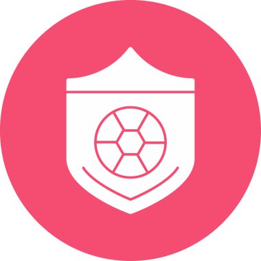 Futbol simgesinin vektör illüstrasyonu