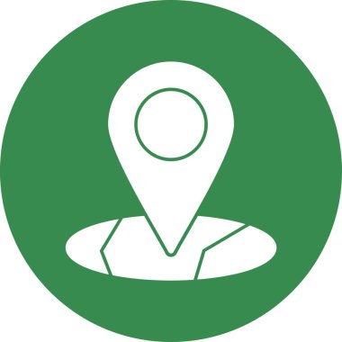 harita pin konumu simgesi düz biçimli