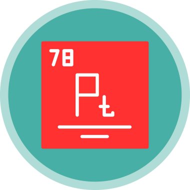 kimyasal işaret simgesi vektör illüstrasyonu