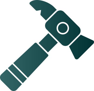 Ters çekiç. Web simgesi basit tasarım 