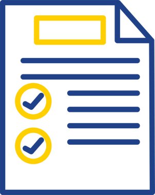 Belge simgesinin vektör illüstrasyonu 