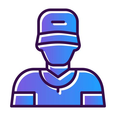 beysbol ikonu vektör illüstrasyonu