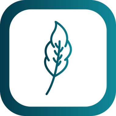 Yaprak. Web simgesi basit illüstrasyon 