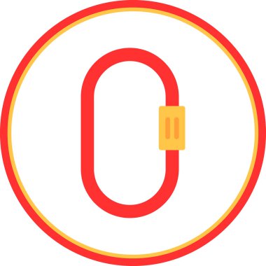 Karabina simgesi, vektör illüstrasyonu