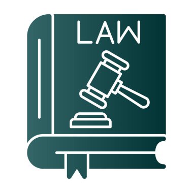 Hukuk simgesinin vektör illüstrasyonu