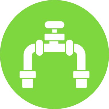 Boru düzlüğü simgesi. vektör illüstrasyonu 