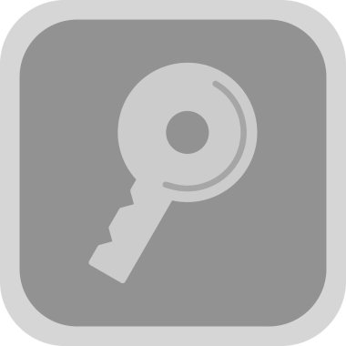 anahtar simgesi, vektör illüstrasyonu basit tasarım