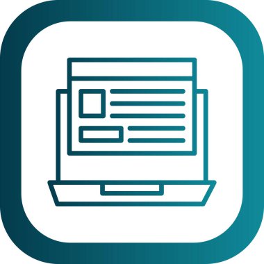 Web sitesi vektör düz simgesi 