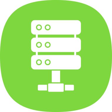 sunucu simgesi, vektör illüstrasyonu basit tasarım