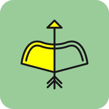 Bir ağaç simgesinin vektör illüstrasyonu