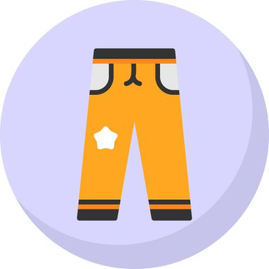 pantolon simgesi, modern vektör illüstrasyonu 