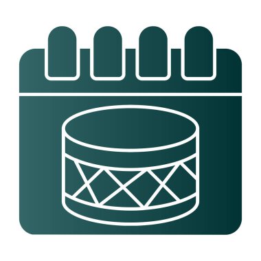 Yeşil yapraklı ahşap bir sepetin vektör çizimi