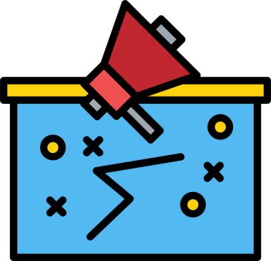 tahta simgesi. Basit resimleme