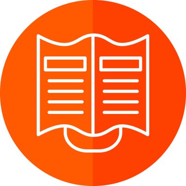 kitap simgesi, vektör illüstrasyonu basit tasarım