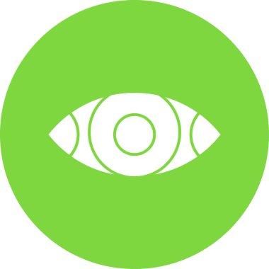 Göz düzlüğü simgesi, vektör çizimi