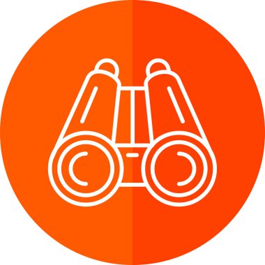 Dürbün simgesi basit tasarım 