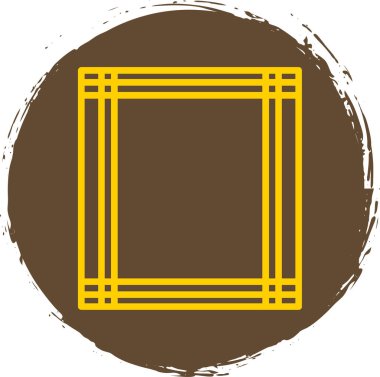 Metin için bir şablon ve çerçeve ile bir çerçevenin vektör illüstrasyonu.