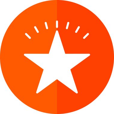 simple flat star icon illustration design