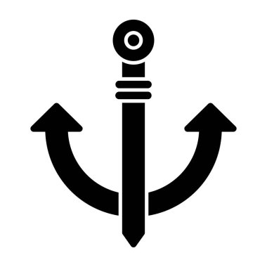 Çapa. Web simgesi basit illüstrasyon 