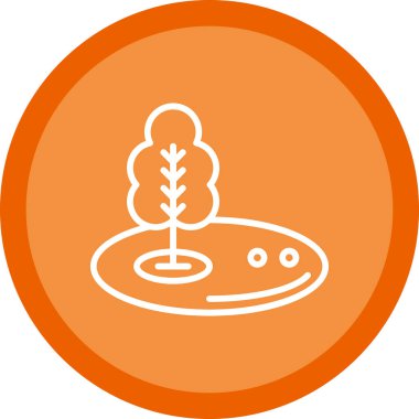 Golf simgesi, vektör illüstrasyonu