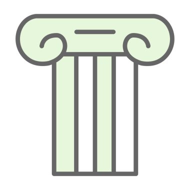 sütun simgesi, vektör illüstrasyonu