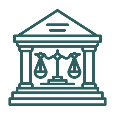 Banka paraları izole simgesiyle bina