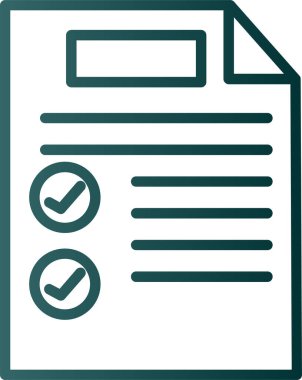 Belge simgesinin vektör illüstrasyonu 