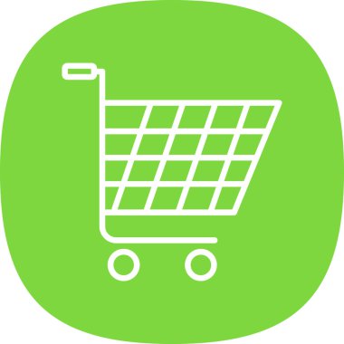 Alışveriş arabası ikonu, illüstrasyon 