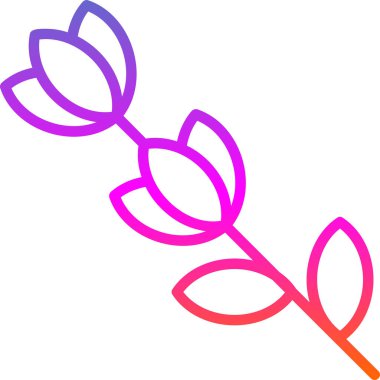 Çiçek. Web simgesi basit illüstrasyon