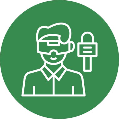 Adamım. Web simgesi basit illüstrasyon
