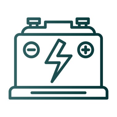 Pil. Web simgesi basit tasarım                       