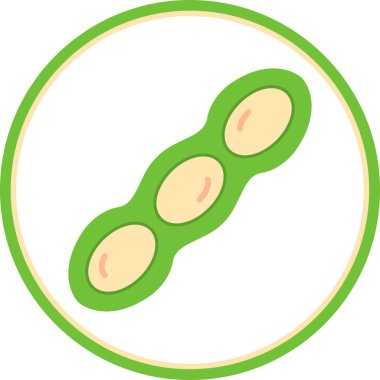 Avokado. Web simgesi vektör illüstrasyonu