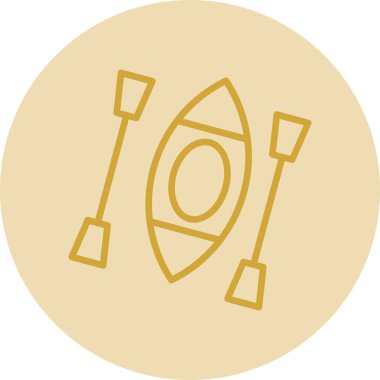 Kano yassı simgesinin vektör illüstrasyonu