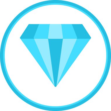 Gemstone web simgesi basit illüstrasyon