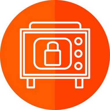 güvenlik güvenli simgesi illüstrasyonu 